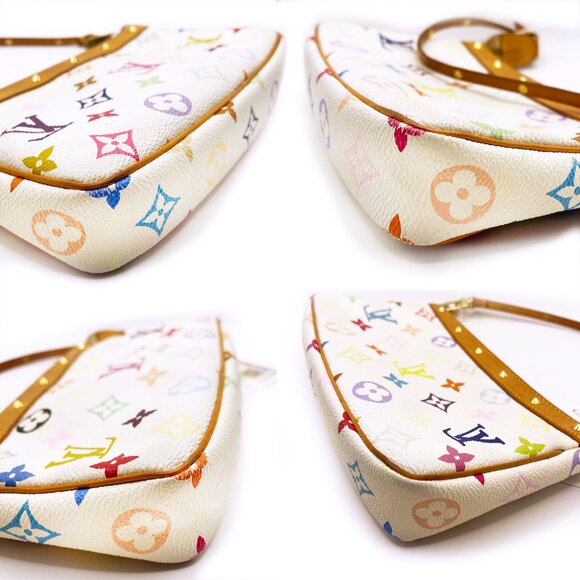 Louis Vuitton Monogram Multicolor Pochette Pouch Bag Accessories Murakami Purse - Picture 13 of 15